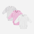 Набір дитячих боді 3 шт для дівчинки Tup Tup T21B206-SRZ3 92 см Білий/Сірий/Рожевий (5901845287524) - зображення 1