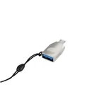 Переходник адаптер Hoco UA10 MicroUSB на USB OTG Pearl Nickel