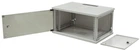 Шафа ZPAS 19" 6U 600x500, знімні бік.стінки, стекл.двері, 15kg max, сірий