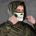 Мужская влагостойкая Куртка - Дождевик с мембраной олива размер 3XL - изображение 5