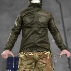 Мужская влагостойкая Куртка - Дождевик с мембраной олива размер L - изображение 4