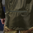 Чоловіча вологостійка Куртка - Дощовик із мембраною олива розмір 2XL - зображення 7