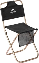 Стул складной со спинкой Naturehike MZ01 NH18M001-Z Black (6927595733806)