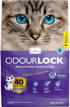 Żwirek dla kotów Intersand Catlitter Odour Lock Lavender 12 kg (0777979213129) - obraz 1