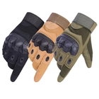 Тактичні рукавички Combat Touch Touchscreen військові Чорний L - зображення 4