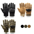 Тактичні рукавички Combat Touch Touchscreen військові Койот M - зображення 4