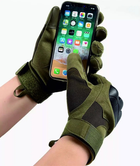 Тактические перчатки Combat Touch Touchscreen военные Черный L - изображение 11