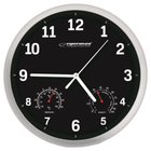 Часы настенные Esperanza Wall Clock Lyon Black 25см (EHC016K)