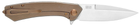 Нож складной Adimanti by Ganzo (Skimen design) титановый Коричневый (Skimen-TBZ) - изображение 7