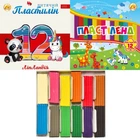 Пластилін 240гр. 12кол. Ліпландія/Пластіленд 461371/3381 Тетрада mix