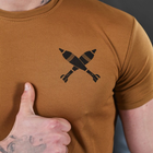 Потовідвідна чоловіча футболка з принтом Bayraktar Coolmax койот розмір 2XL - зображення 6