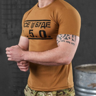 Потоотводящая мужская футболка coolmax с принтом "Все буде 4.5.0" койот размер XL - изображение 4
