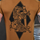 Потовідвідна чоловіча футболка з принтом Bayraktar Coolmax койот розмір L - зображення 5