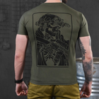 Потовідвідна чоловіча футболка Bayraktar coolmax з принтом "Welcome" олива розмір S - зображення 4