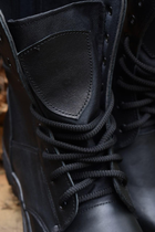 Мужские Летние Берцы Ботинки. Черные. Натуральная кожа. 36р (24см) MSLM-1001-36 - изображение 4