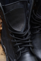 Мужские Летние Берцы Ботинки. Черные. Натуральная кожа. 42р (27,7см) MSLM-1001-42 - изображение 4