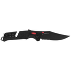 Нож складной SOG Trident AT Partially Serrated black/red черный/красный - изображение 2