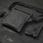 Тактична шкіряна сумка з кобурою, месенджер-слінг, через плече, чорний - зображення 8