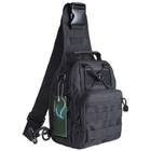 Качественная тактическая сумка водоотталкивающая, тактическая слинг, укрепленная, черный - изображение 13
