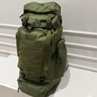 Тактический армейский рюкзак на 70л, большой рейдовый, хаки - изображение 9