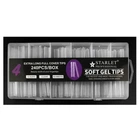 Типсы гелевые Starlet Professional Soft Gel Tips #4,экстра длинный арочный квадрат, 240 шт