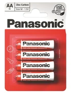 Panasonic Батарейка RED ZINK вугільно-цинкова AA(R6) блістер, 4 шт.