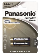 Panasonic Батарейка EVERYDAY POWER лужна AAА блістер, 2 шт.