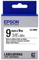 Epson LK3WBN для LW-300/400/400VP/700 Std Blk/Wht 9mm/9m