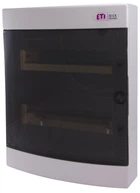 Щит пластиковий ETI ECT 24PT (зовнішній 2х12мод, двері прозорі, IP40)