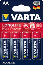 Батарейка VARTA LONGLIFE MAX POWER AA BLI 4 ALKALINE