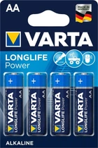 VARTA Батарейка LONGLIFE POWER лужна AA блістер, 4 шт.