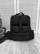 Рюкзак слинг тактический 15 литров black ЛГ7192 - изображение 4
