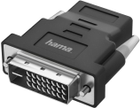 Adapter Hama DVI - HDMI M/F Black (4047443437402) - obraz 1