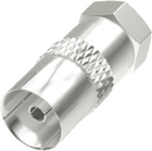 Adapter Hama Koaksjalny (F-złącze) - Koaksjalny (F-złącze) M/F Silver (9999991224759) - obraz 1