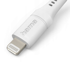 Kabel Hama Flexible USB Type-A - Lightning M/M 1.5 m White (4047443486363) - obraz 2