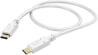 Kabel Hama USB Type-C - USB Type-C M/M 1.5 m White (4047443486776) - obraz 1