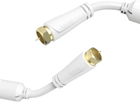 Kabel antenowy Hama Koaksjalny-N - Koaksjalny-N M/F 100DB 1.5 m White (4047443433886) - obraz 1