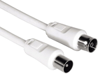 Kabel antenowy Hama Koaksjalny-N - Koaksjalny-N M/F 75DB 10 m White (4047443432452) - obraz 1