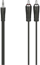 Kabel Hama 205107 mini-jack 3.5 mm - 2x RCA-jack M/M 5 m Black (4047443432605) - obraz 1
