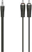 Кабель Hama 205107 mini-jack 3.5 мм - 2x RCA-jack M/M 5 м Black (4047443432605) - зображення 1