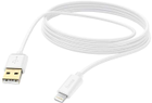 Kabel Hama Apple Lightning - USB Type A M/F M/M 3 m White (4047443421432) - obraz 1