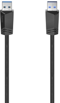 Kabel Hama USB 3.0 Type A - USB Type A M/M 1.5 m Black (4047443443793) - obraz 1