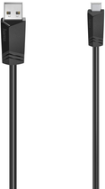 Kabel Hama USB 3.0 Type A - USB Type B M/M 1.5 m Black (4047443443809) - obraz 1
