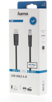 Kabel Hama USB Type A - USB Type B M/M 3 m Black (4047443443663)