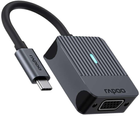 Adapter Rapoo UCA-1003 USB Type-C - VGA M/F Black (6940056114051) - obraz 1
