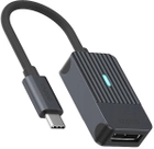 Adapter Rapoo UCA-1005 USB Type-C - DisplayPort M/F Black (6940056114075) - obraz 1