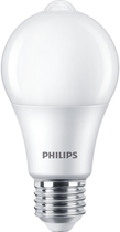Світлодіодна лампа Philips Sensor LED Matte A60 E27 8W Warm White (8718699782733) - зображення 2