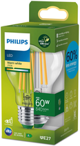 Світлодіодна лампа Philips UltraEfficient A60 E27 4W Warm White Filament (8720169187658) - зображення 1