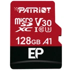 Карта памяти Patriot EP Series microSDXC 128GB (UHS-I U3) W-80 MB/s, R-90 MB/s Class 10 A1 (PEF128GEP31MCX) + SD Adapter