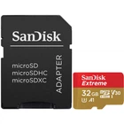 Карта памяти SanDisk Extreme microSDHC 32GB (UHS-I U3) W-60 MB/s, R-100 MB/s Class 10 A1 V30 (SDSQXAF-032G-GN6MA) + SD Adapter